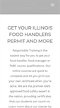 Mobile Screenshot of illinoisfoodhandlers.com